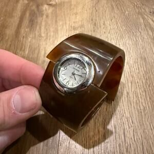 Vintage Avon Cat Lover Silver Tone Quartz Watch Meowing Sound untested